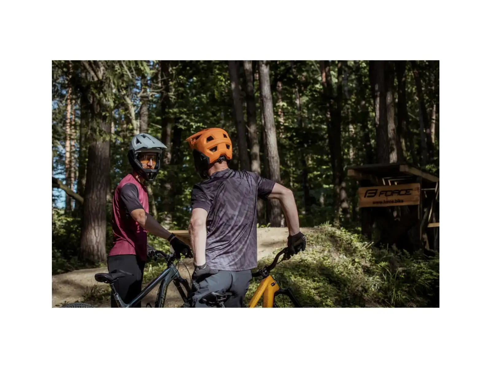 Force MTB Rules męska koszulka krótki rękaw czarny/szary
