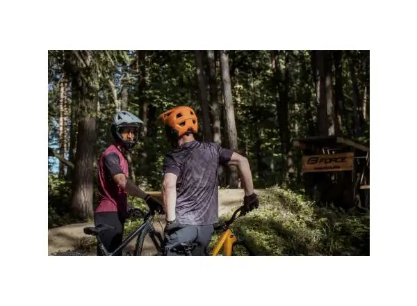 Force MTB Rules męska koszulka krótki rękaw czarny/szary