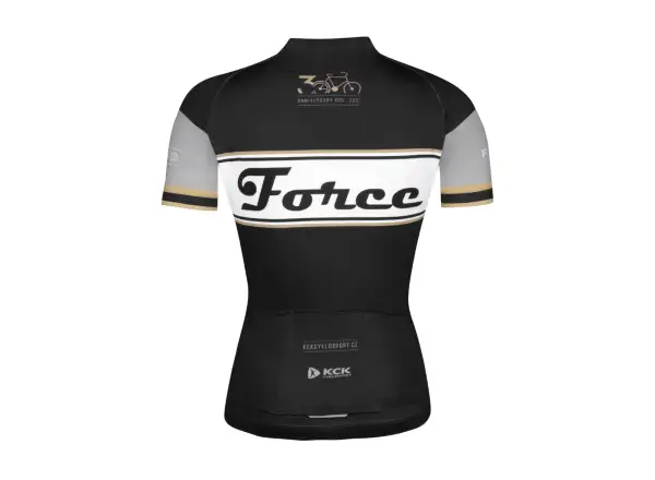 Force Retro Lady damska koszulka z krótkim rękawem czarna/zlota