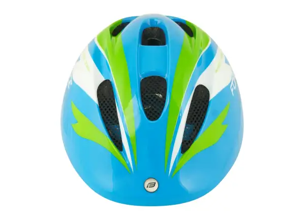 Force Fun Stripes dziecięcy kask niebieska/zielona