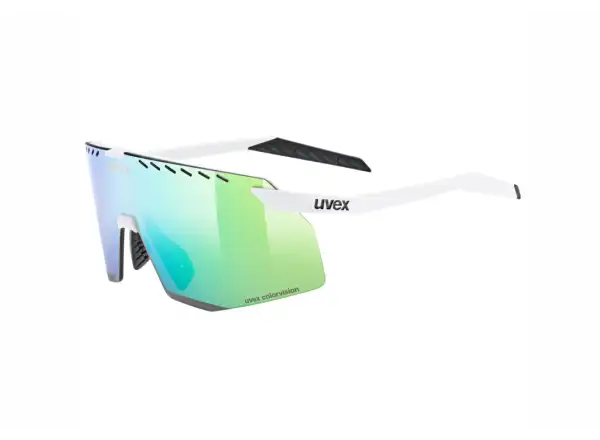 Uvex Pace Stage ColorVision okulary White Matt/Mirror Green