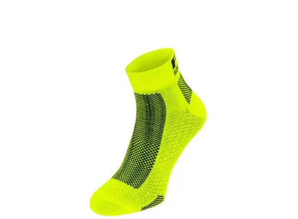 R2 Easy skarpetki rowerowe neonowo żółta/czarna