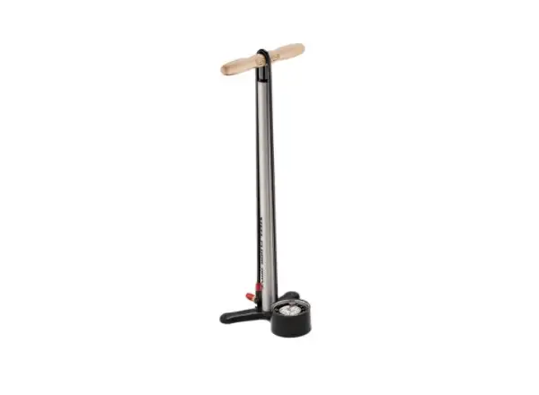 Lezyne Steel Floor Drive pompka warsztatowa Mettalic silver