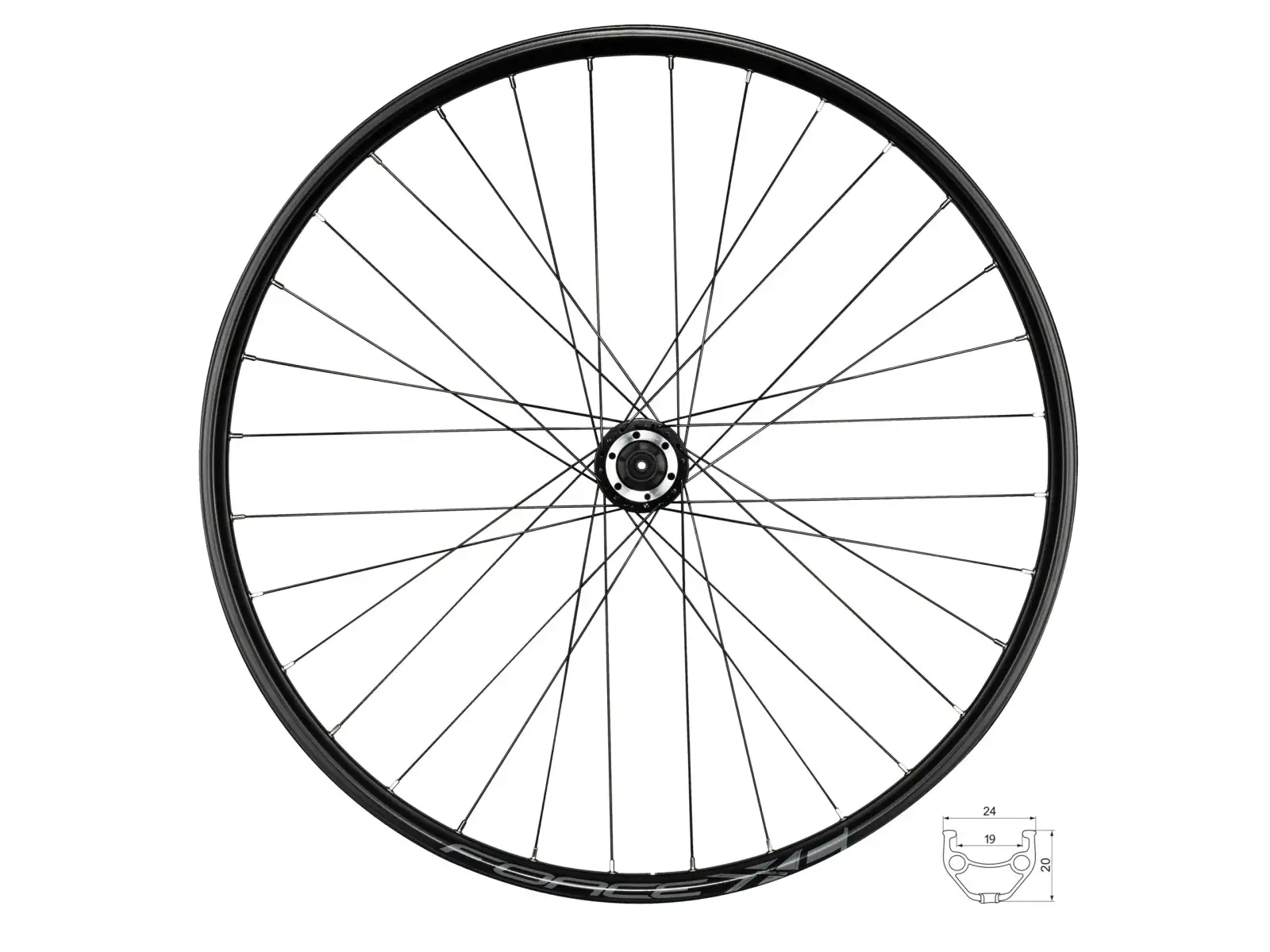 Force XC Disc 28/29" tylne koło szprychowe bębenek Shimano