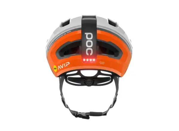 POC Omne Beacon MIPS rowerowy kask Fluorescent Orange AVIP/Hydrogen White