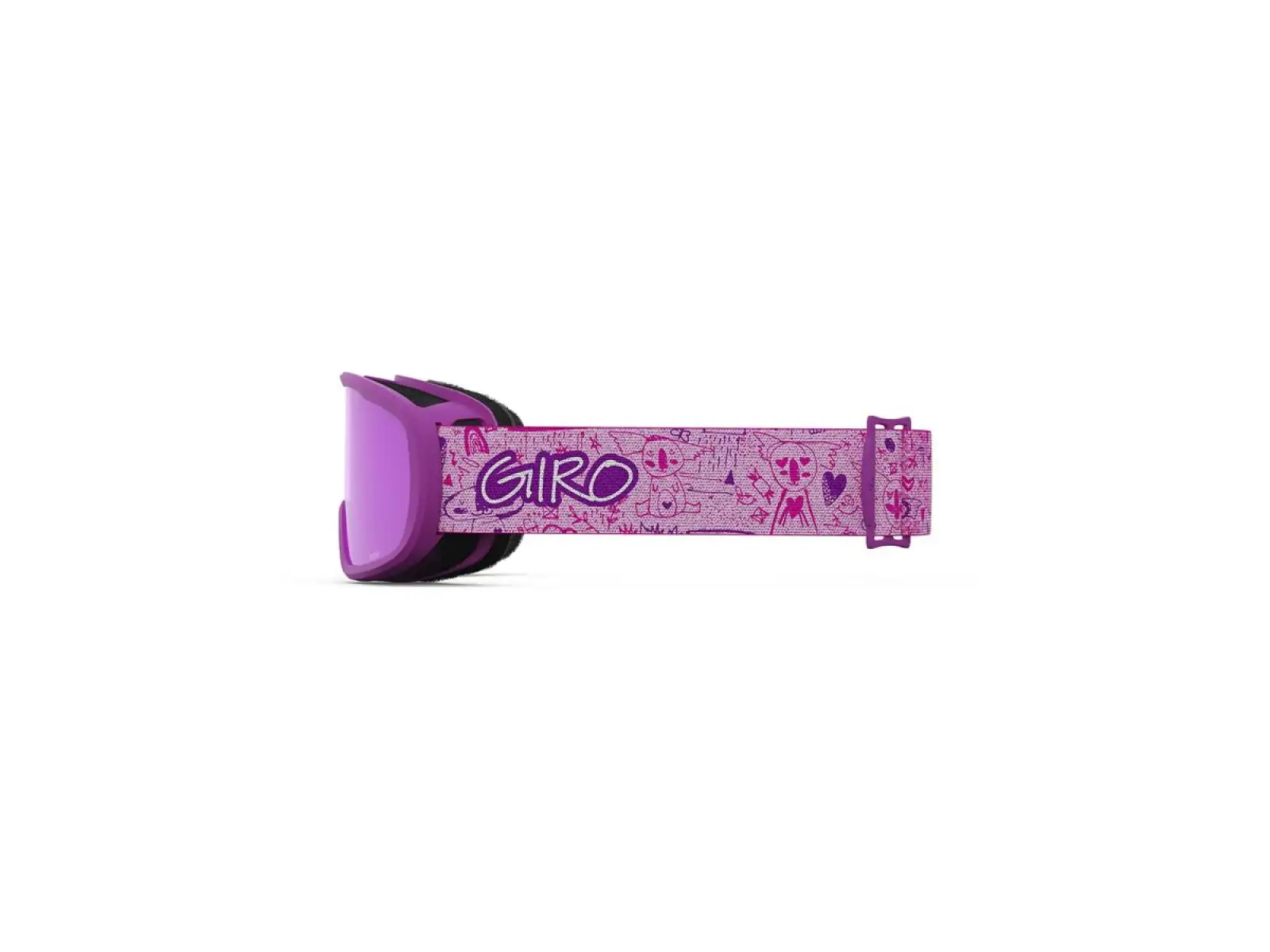 Giro Buster dziecięce gogle narciarskie Purple Koala/Amber Pink