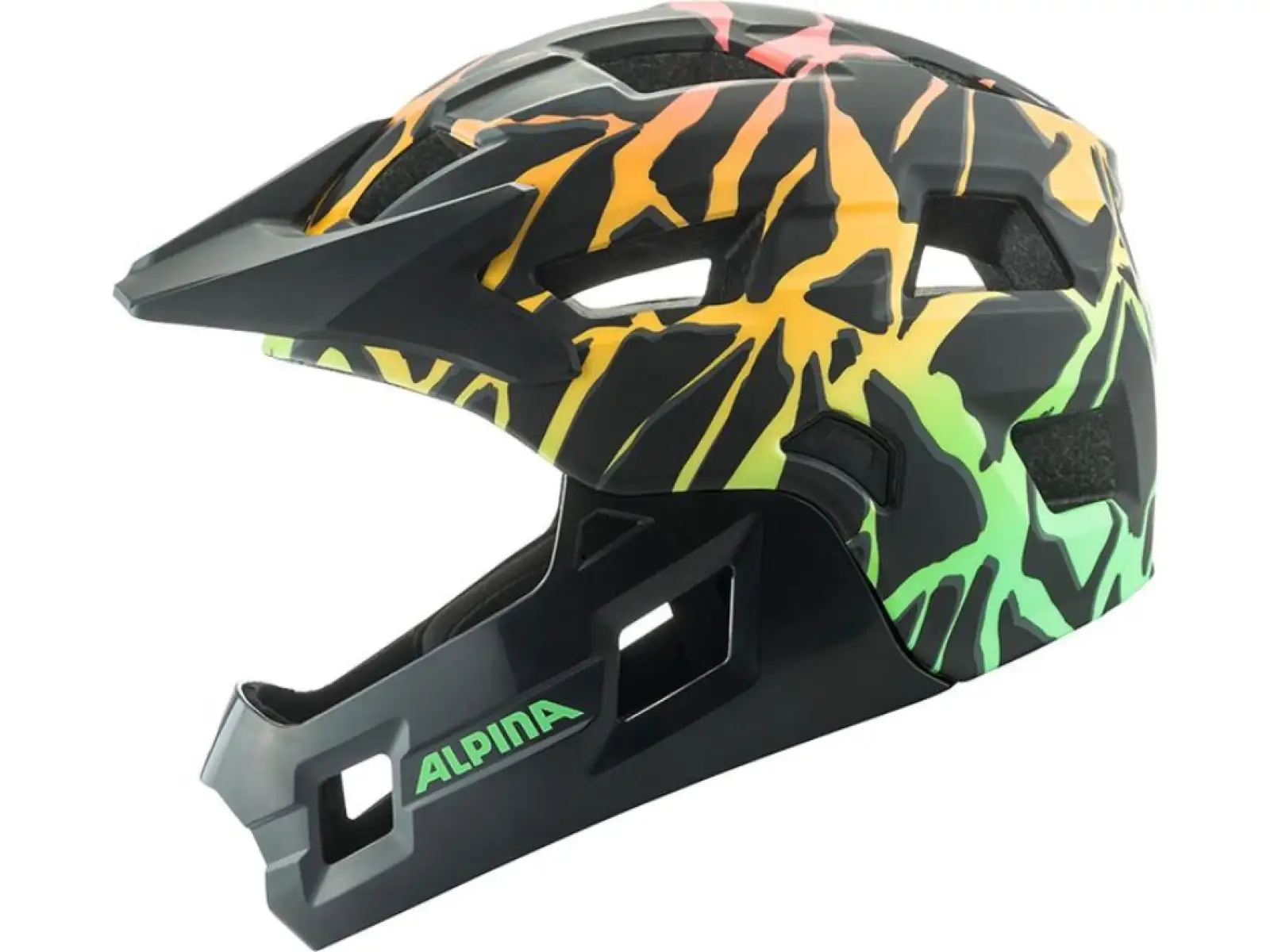 Alpina Rupi dziecięcy kask Fading-Neon Matt