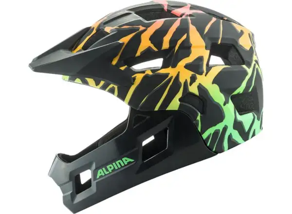 Alpina Rupi dziecięcy kask Fading-Neon Matt
