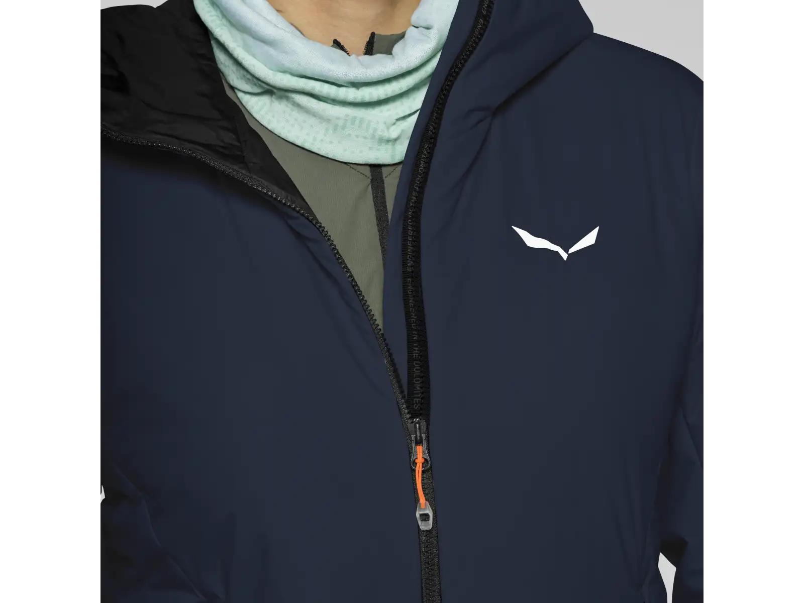 Salewa Pedroc Tirolwool® Air Hybrid damska kurtka Navy Blazer