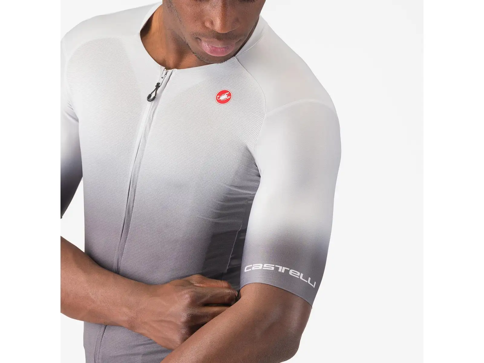 Castelli UPF męska koszulka z krótkim rękawem Silver Grey