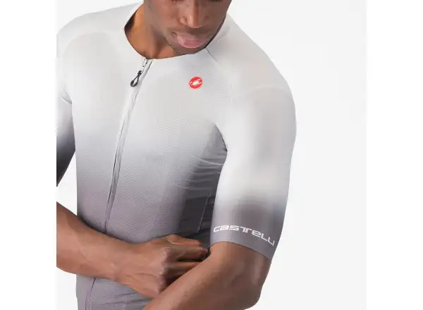Castelli UPF męska koszulka z krótkim rękawem Silver Grey