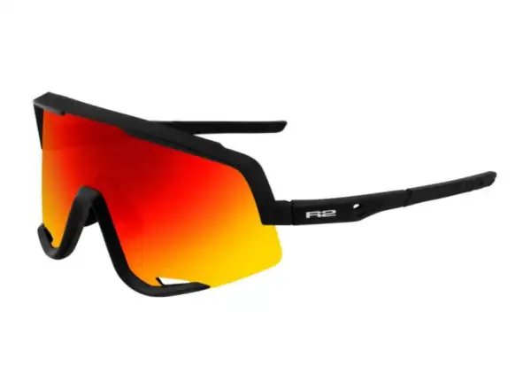 R2 Monster okulary matowa czarna/niebieska