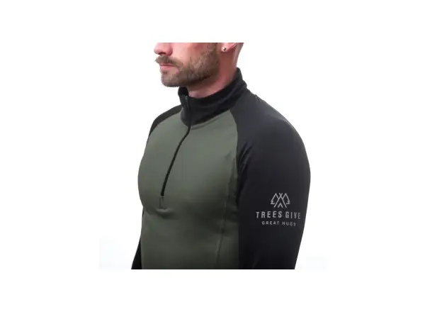 Sensor Coolmax Thermo męska bluza Olive Green/czarna