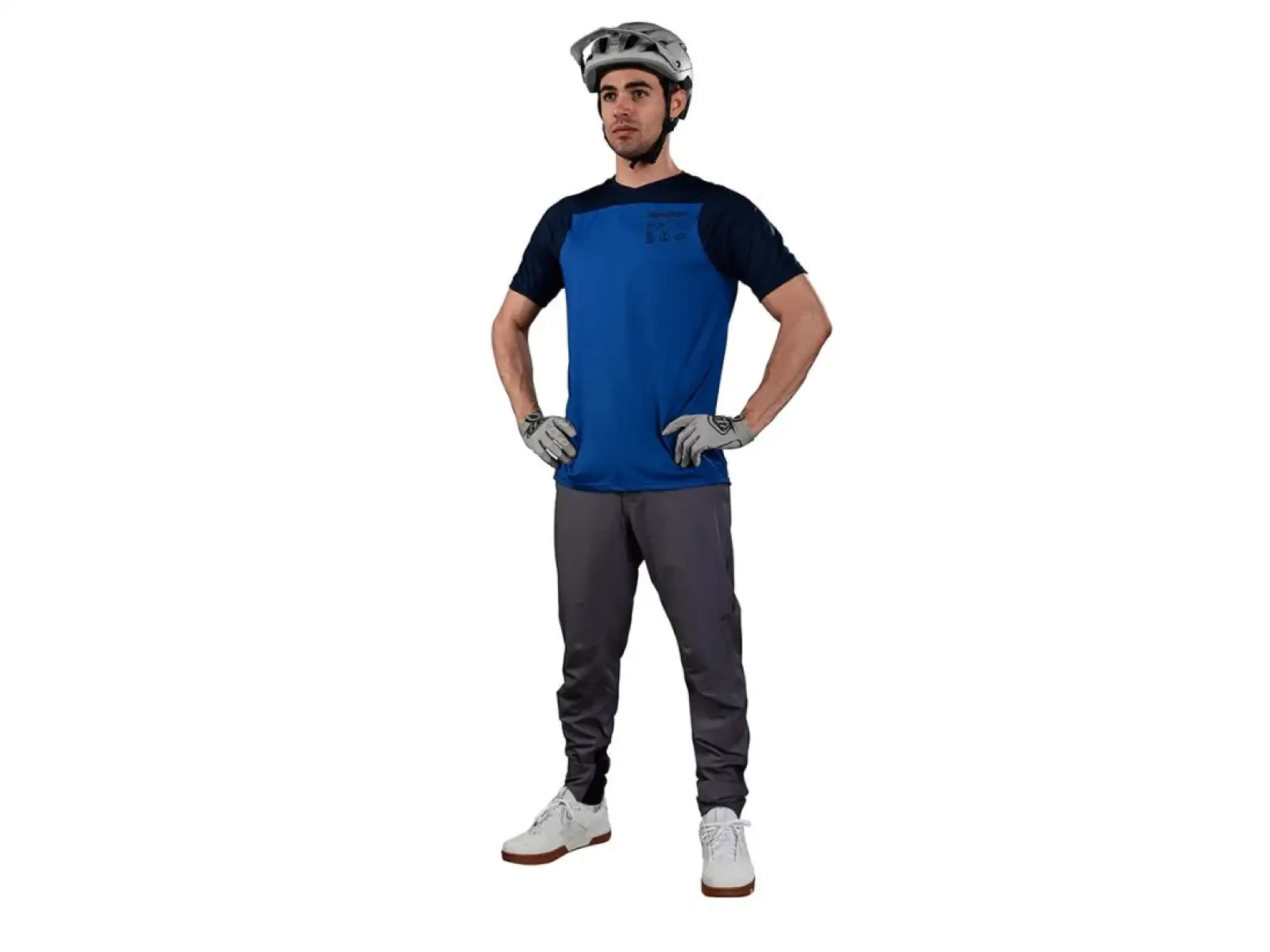 Troy Lee Designs Skyline męska koszulka z długim rękawem Mono True Blue
