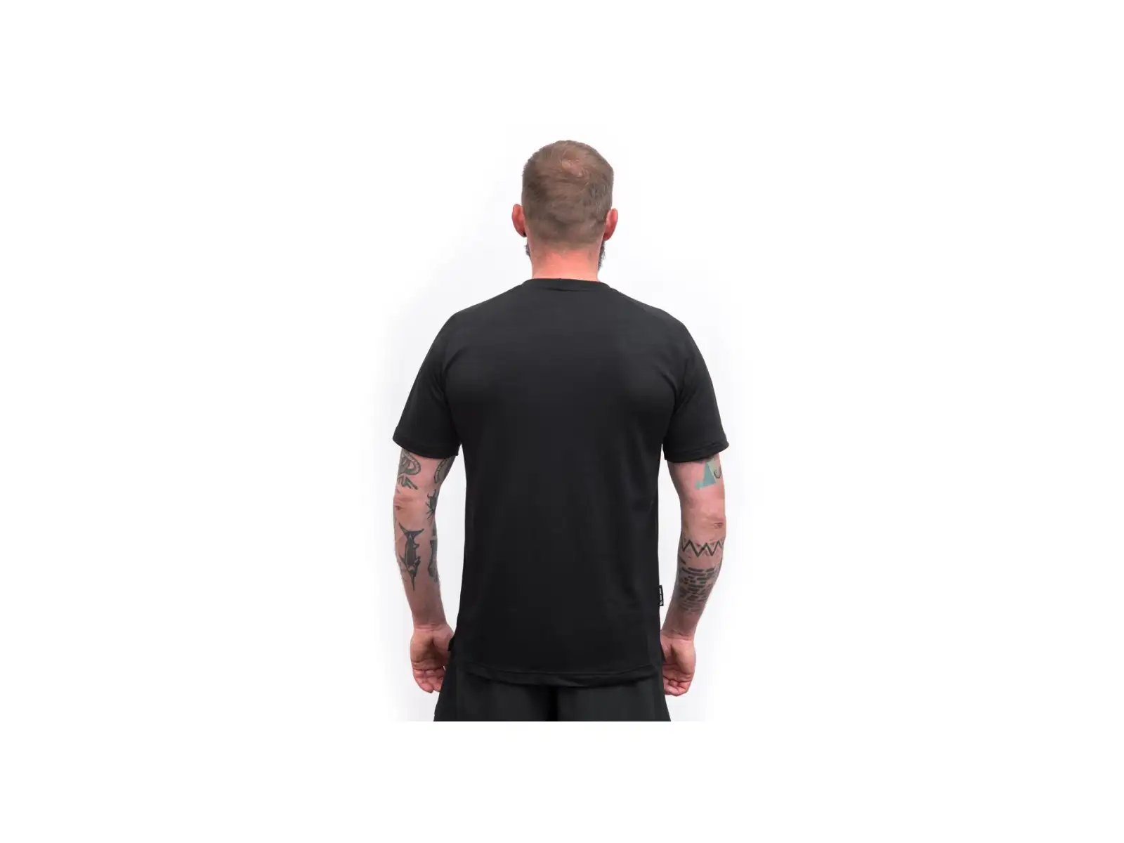 Sensor Merino Blend Elements męska koszulka krótki rękaw czarne