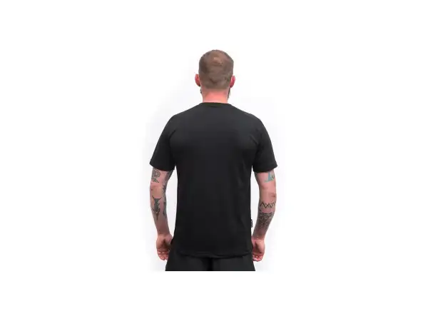 Sensor Merino Blend Elements męska koszulka krótki rękaw czarne