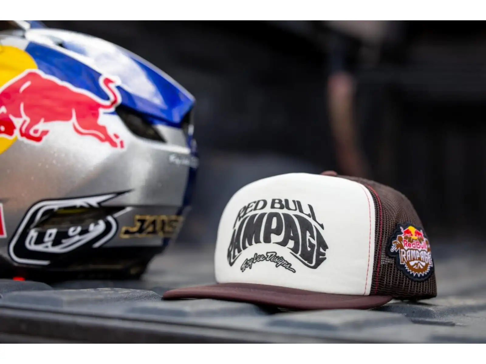 Troy Lee Designs x Red Bull Rampage Intergalactic czapka z daszkiem White/Brown
