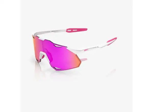 100% Hypercraft XS okulary sportowe Matte White/Pink/HiPER Vital Pink Mirror Lens
