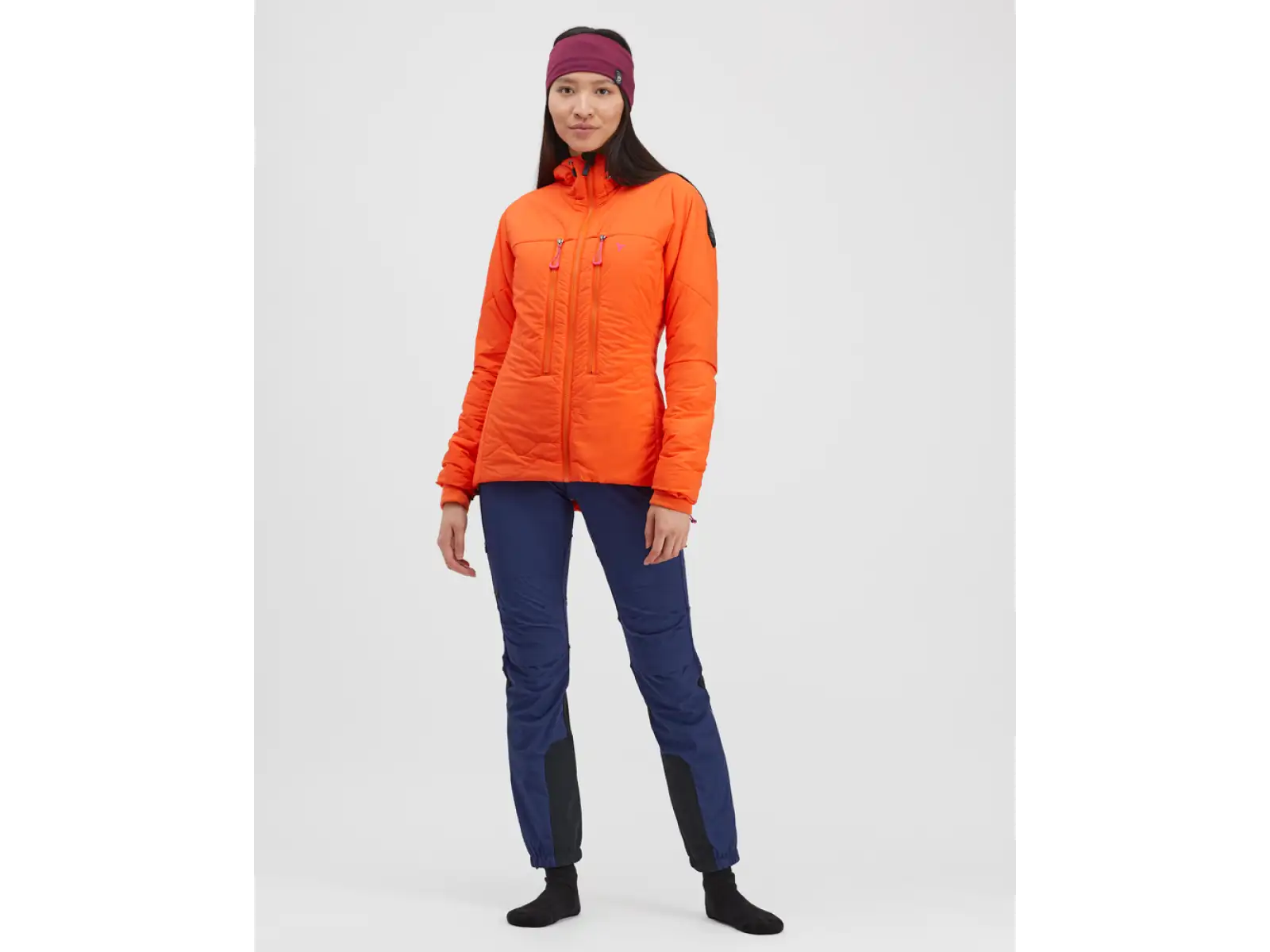 Silvini Lupa damska skialpowa bluza Orange/Pink