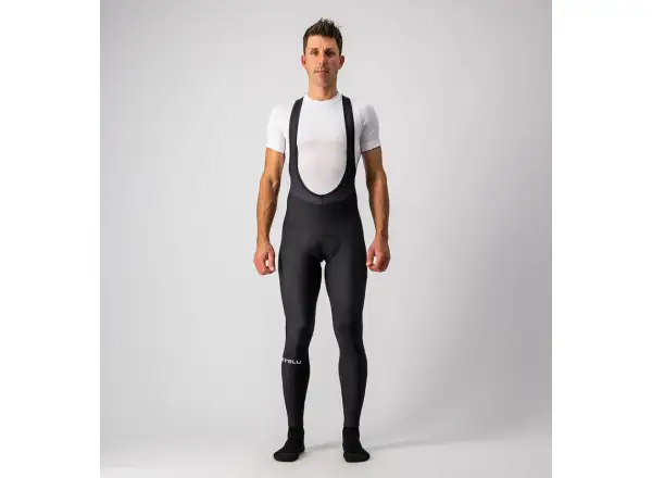 Castelli Entrata męskie spodnie z szelkami black