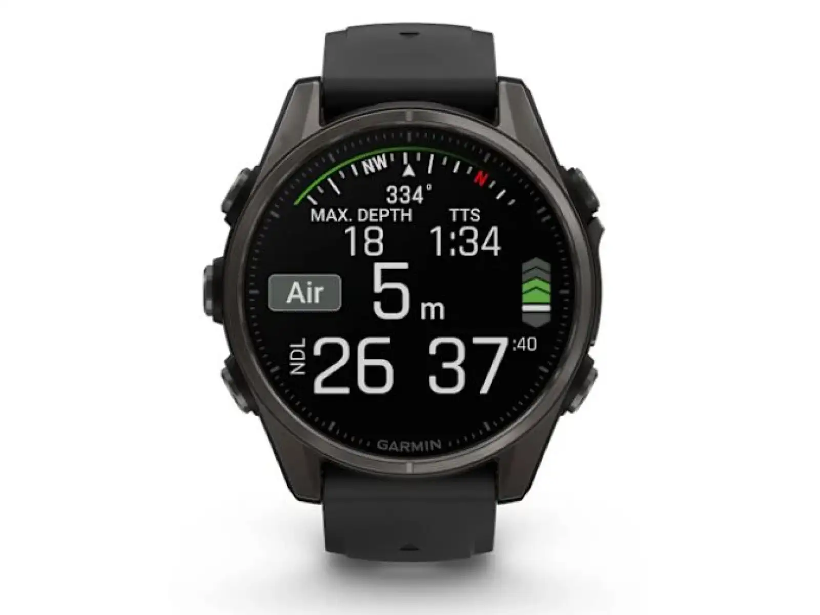 Garmin fenix 8 - 43 mm AMOLED Sapphire inteligentny zegarek Carbon titanium Black/Pebble grey