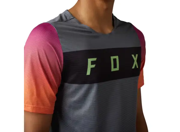 Fox Flexair Arcadia męska koszulka z krótkim rękawem Pewter