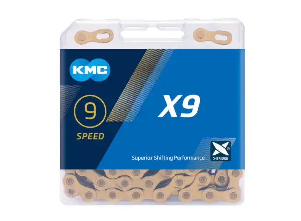 KMC łańcuch X9 złoty 114 ogniw