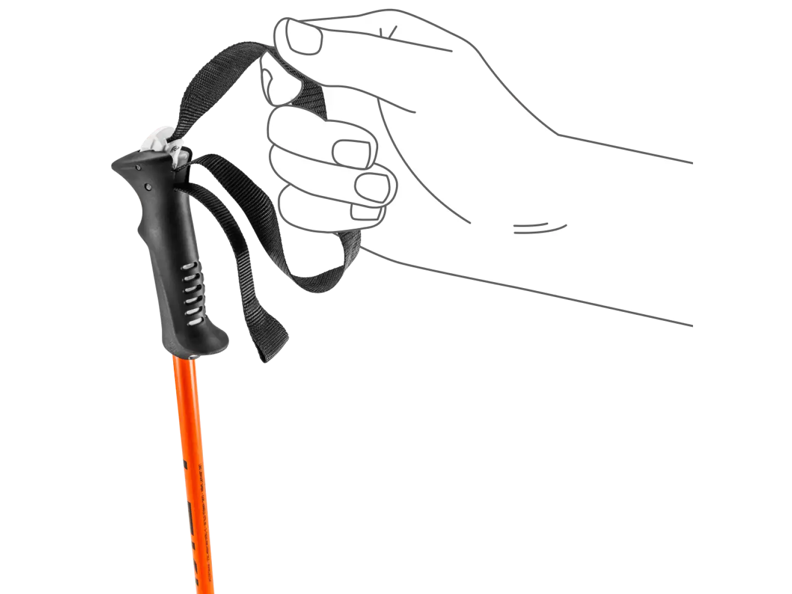 Legacy Junior kije trekkingowe Orange