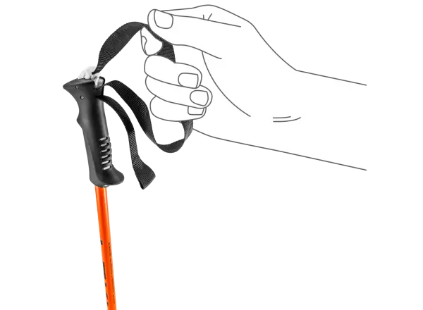 Legacy Junior kije trekkingowe Orange