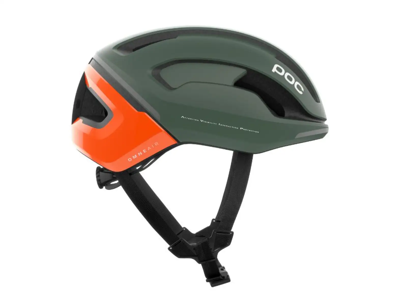 POC Omne Beacon MIPS kask rowerowy Fluorescent Orange AVIP/Epidote Green Matt