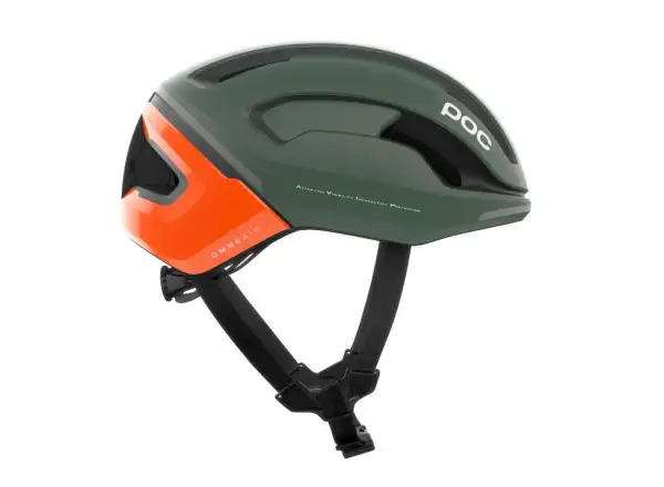 POC Omne Beacon MIPS kask rowerowy Fluorescent Orange AVIP/Epidote Green Matt
