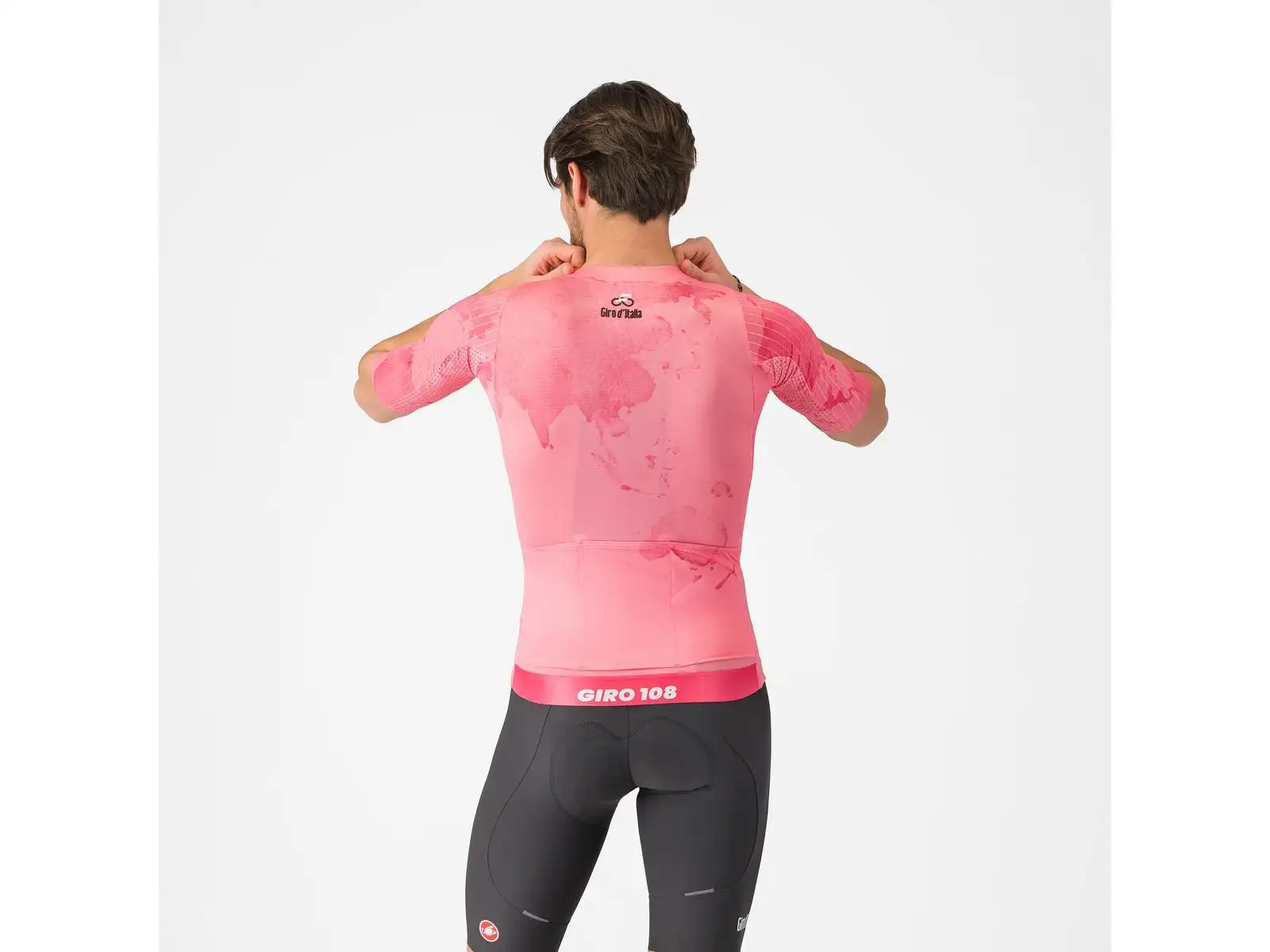 Castelli Giro 108 Race 8S męska koszulka z krótkim rękawem Rosa Giro