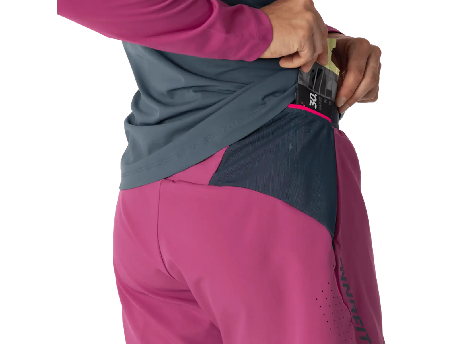 Dynafit Alpine Pro 2w1 damskie spodenki do biegania Magenta