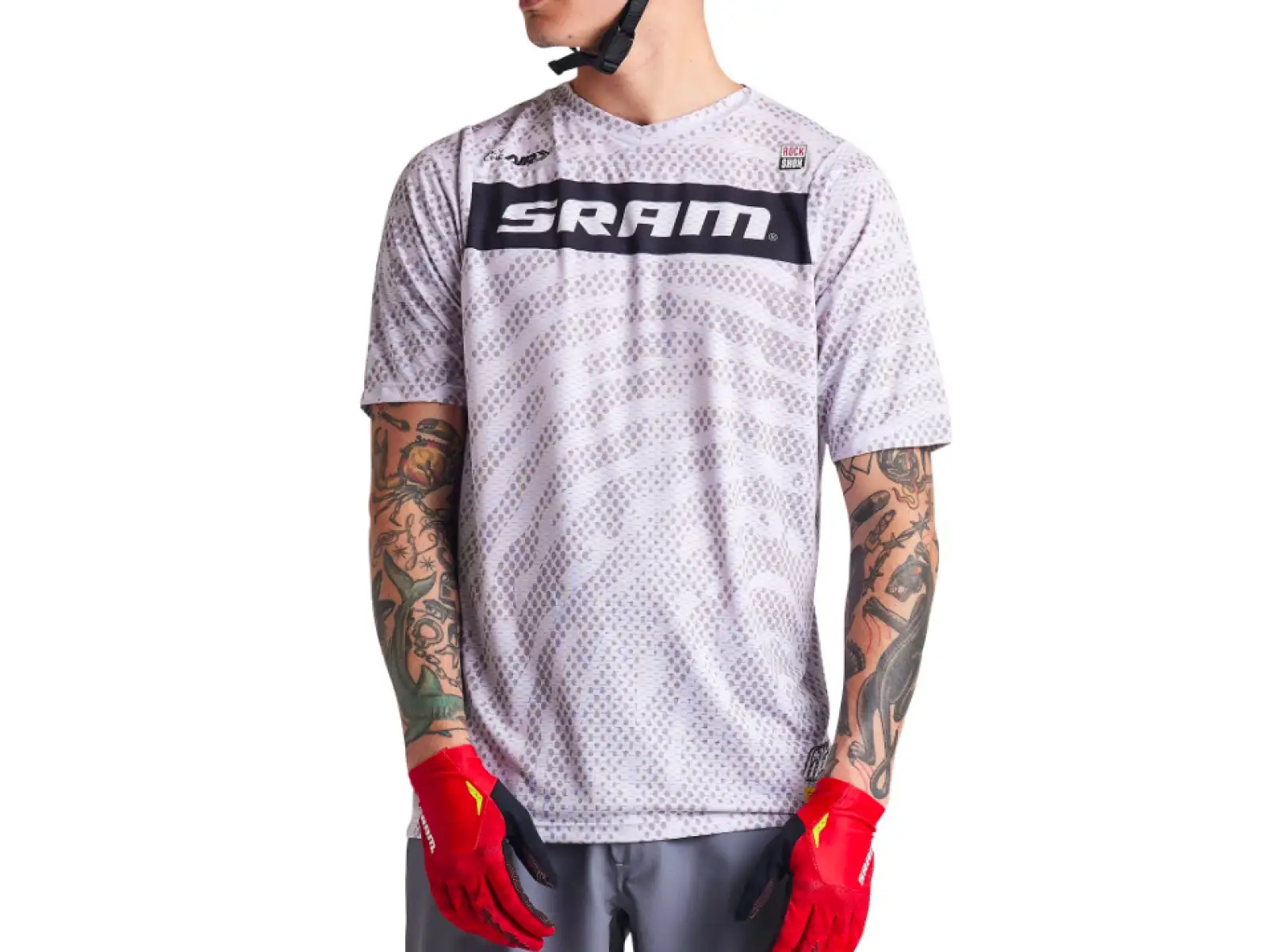 Troy Lee Designs Skyline Air SRAM męska koszulka z krótkim rękawem Roots Cement