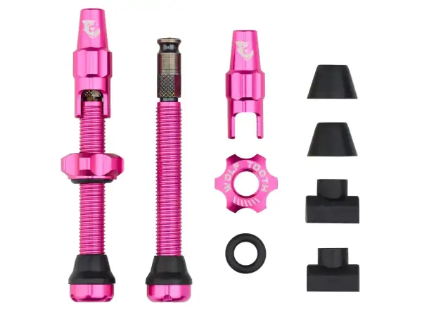 Wolf Tooth wentyle bezdętkowe Click Valve kit 44mm różowa