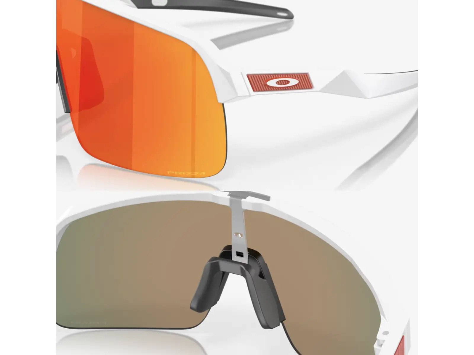Oakley Sutro Lite okulary przeciwsłoneczne Matte White/Prizm Ruby