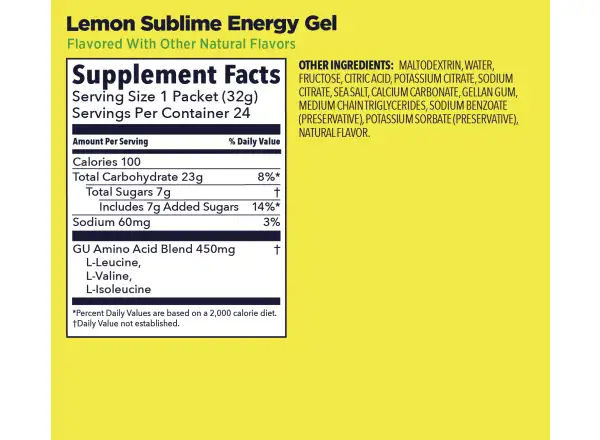 GU Energy Gel saszetka 32 g Lemon Sublime