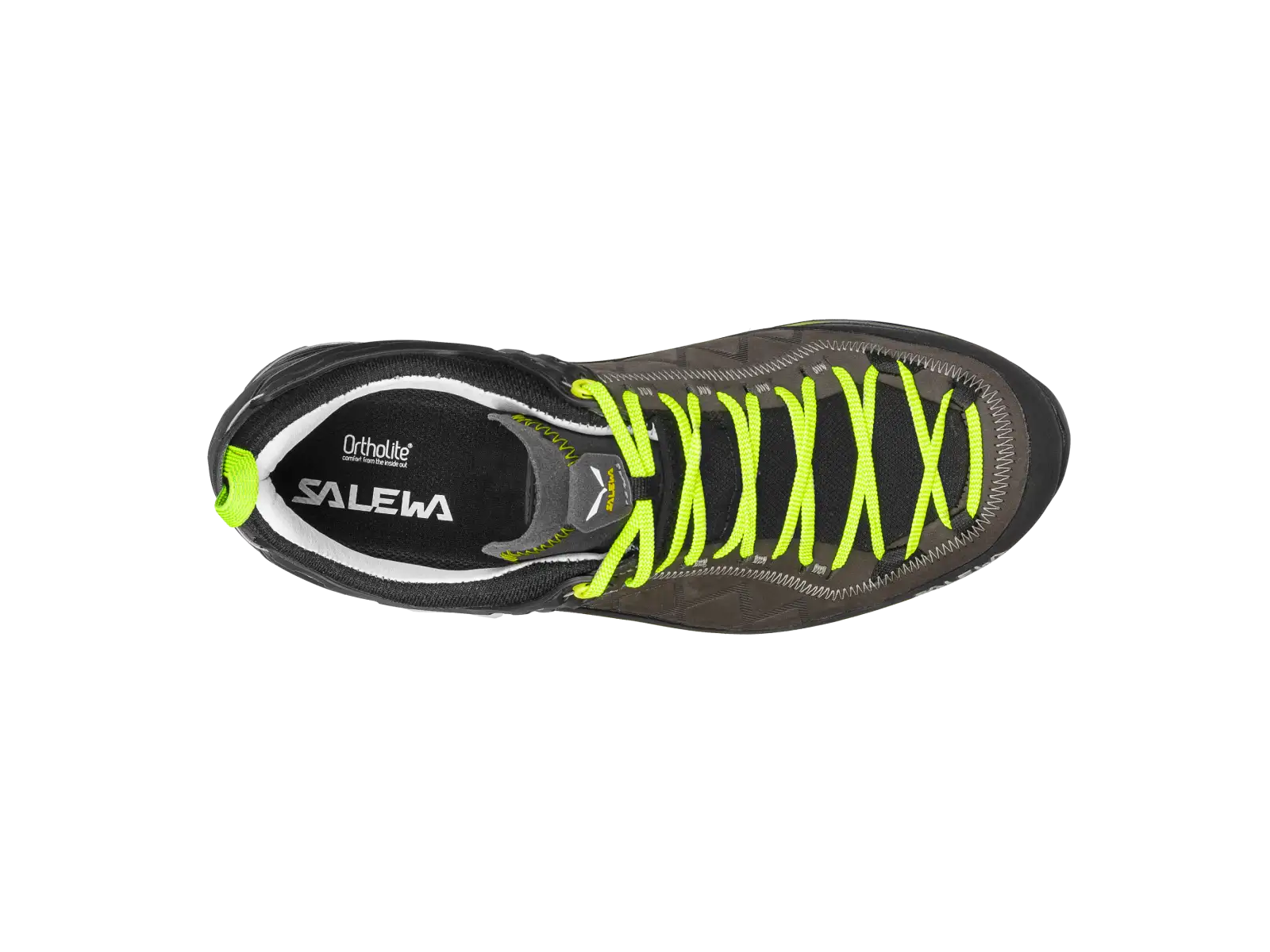 Salewa Mountain Trainer 2 Leather męskie buty Smoked/Fluo Green