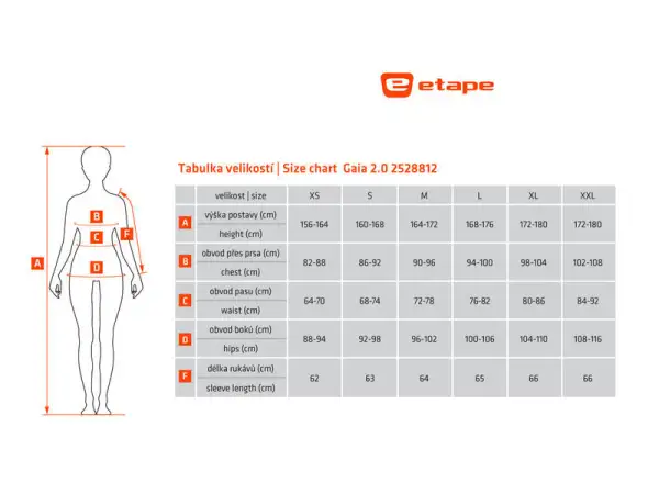 Etape Gaia 2.0 damski dres długi rękaw czarna/różowa