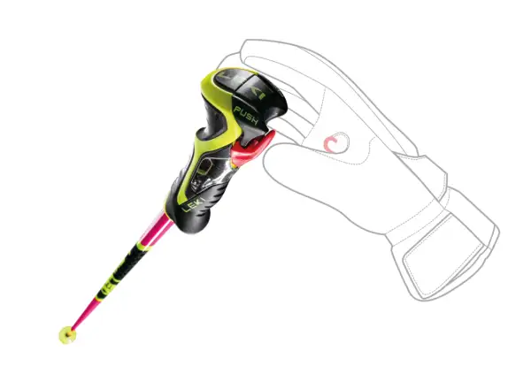 Leki WCR TBS SL 3D kijki zjazdowe Neonpink/Black/Neonyellow
