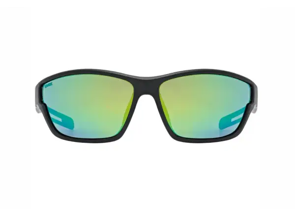 Uvex Sportstyle 806 okulary Black Matt/Mirror Green