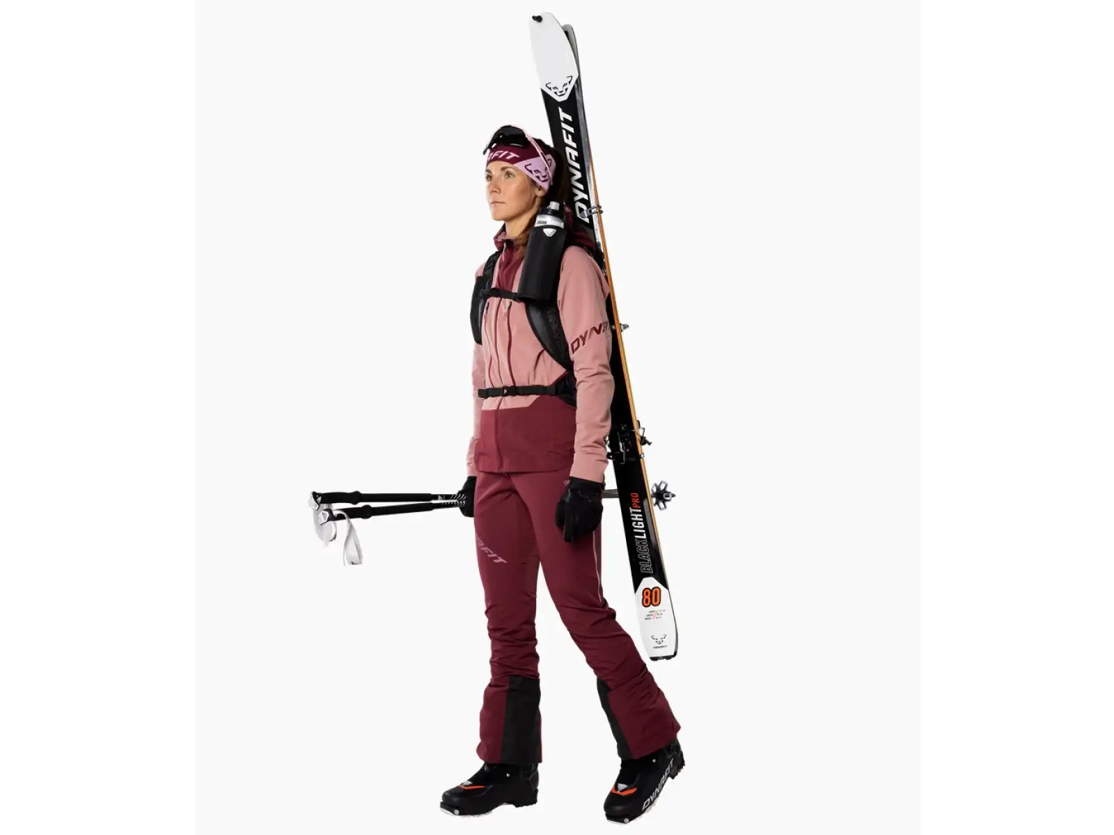 Dynafit TLT Touring Dynastretch damskie spodnie Burgundy