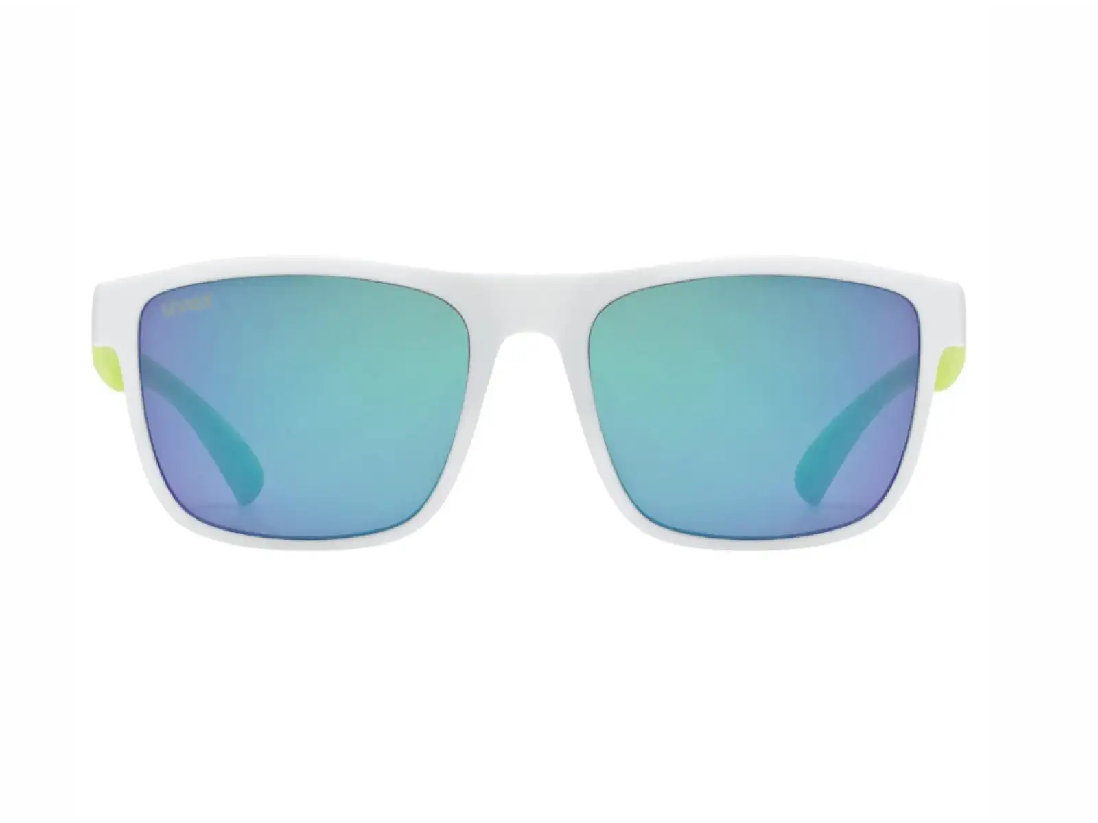 Uvex Rookie dziecięce okulary White/Lime Matt/Mirror Green