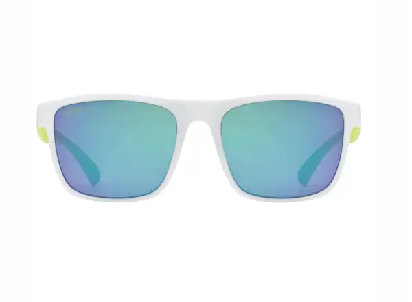 Uvex Rookie dziecięce okulary White/Lime Matt/Mirror Green