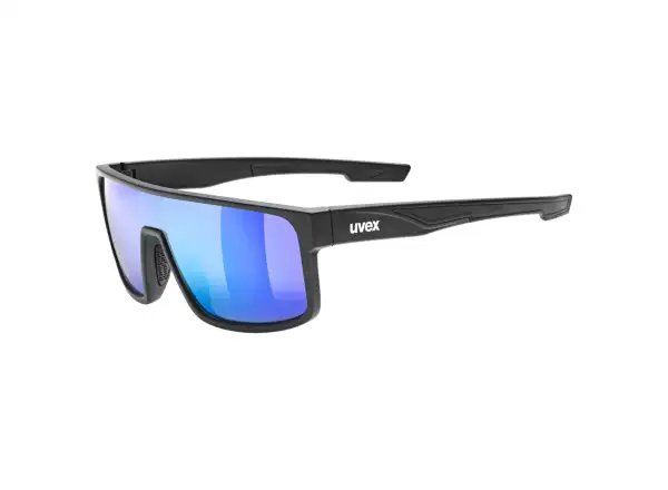 Uvex LGL 51 okulary rowerowe Black Mat/Mirror Green