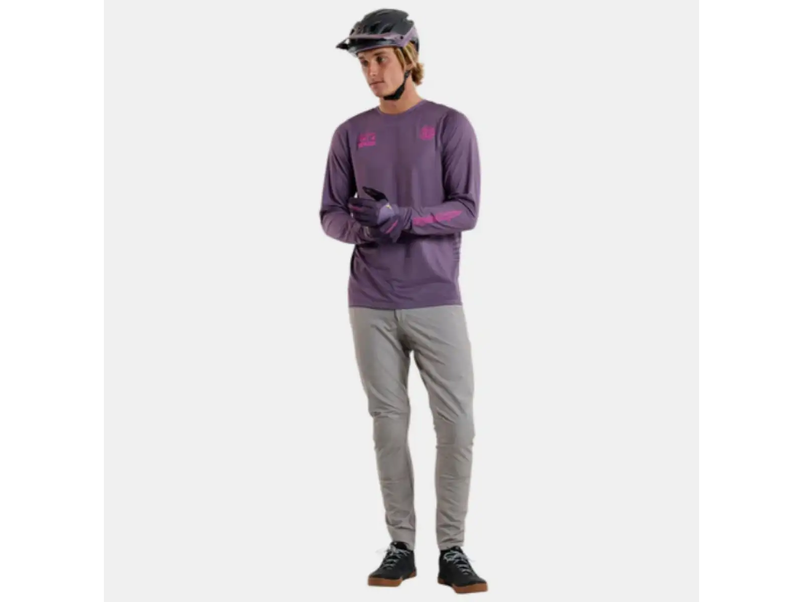 Troy Lee Designs Skyline Radioscape męska koszulka z długim rękawem Deep Purple