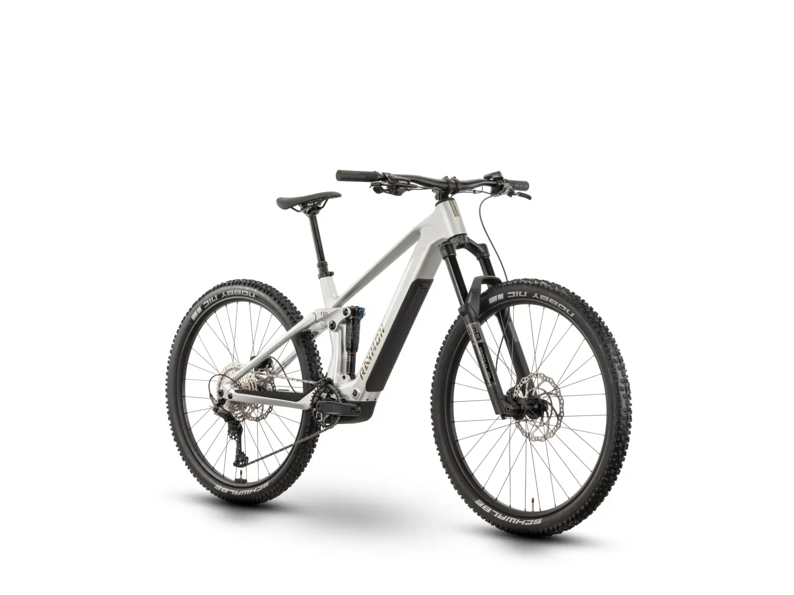 Raymon Airok rower elektryczny pełne zawieszenie Silver Stealth/Taupe