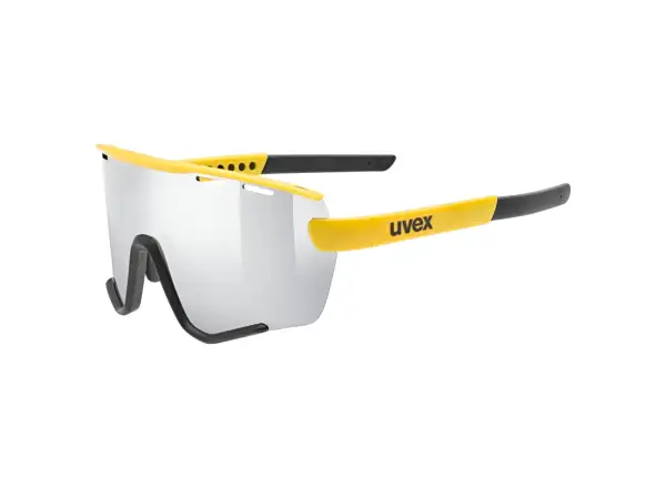 Uvex Sportstyle 236 okulary rowerowe Set Sunbee Black Mat/Mirror Silver+Clear