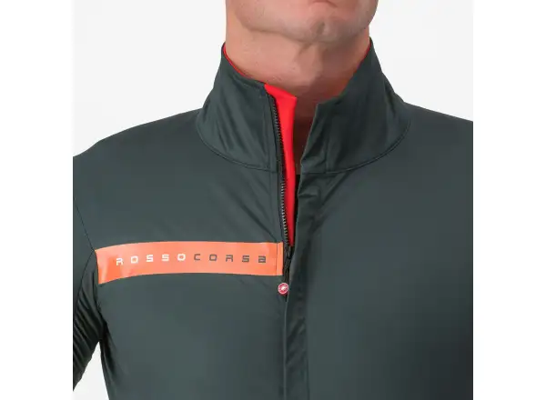 Castelli Beta RoS męska kurtka Rover Green/Red Orange