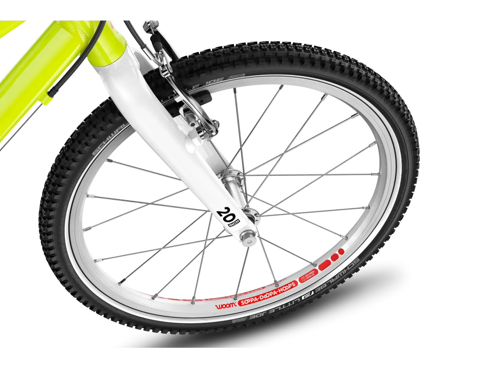 Woom GO 4 rower dziecięcy neon lime